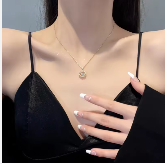 Love Zircon Pendant Necklace