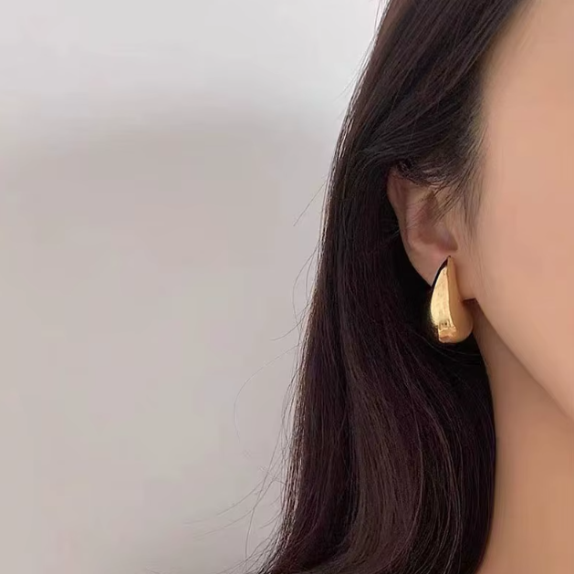 Gold Plated Tear Drop Earrings